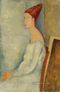 Amedeo Modigliani Painting - Retrato de Jeanne Hebuterne 1918 2 Amedeo Modigliani